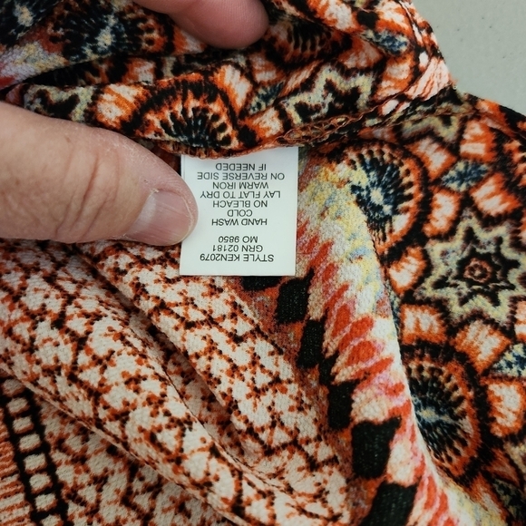 ANTHROPOLOGIE Fig and Flower Boho Tunic Top, sz S - Picture 6 of 9